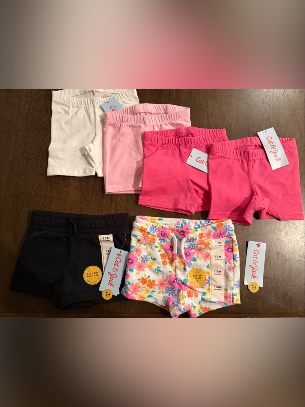 NWT, Bundle,Cat & Jack Girls' Shorts 12 months